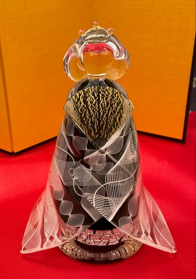 ガラス製ひな人形セット　三垣祥太郎作　お値下げしました‼︎