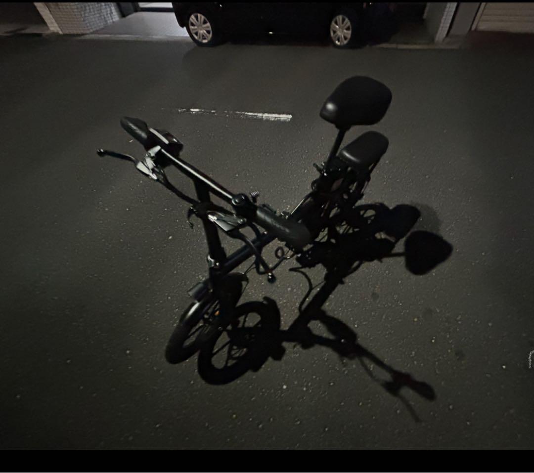 ※けんさん専用折りたたみ式電動アシスト自転車 ブラック