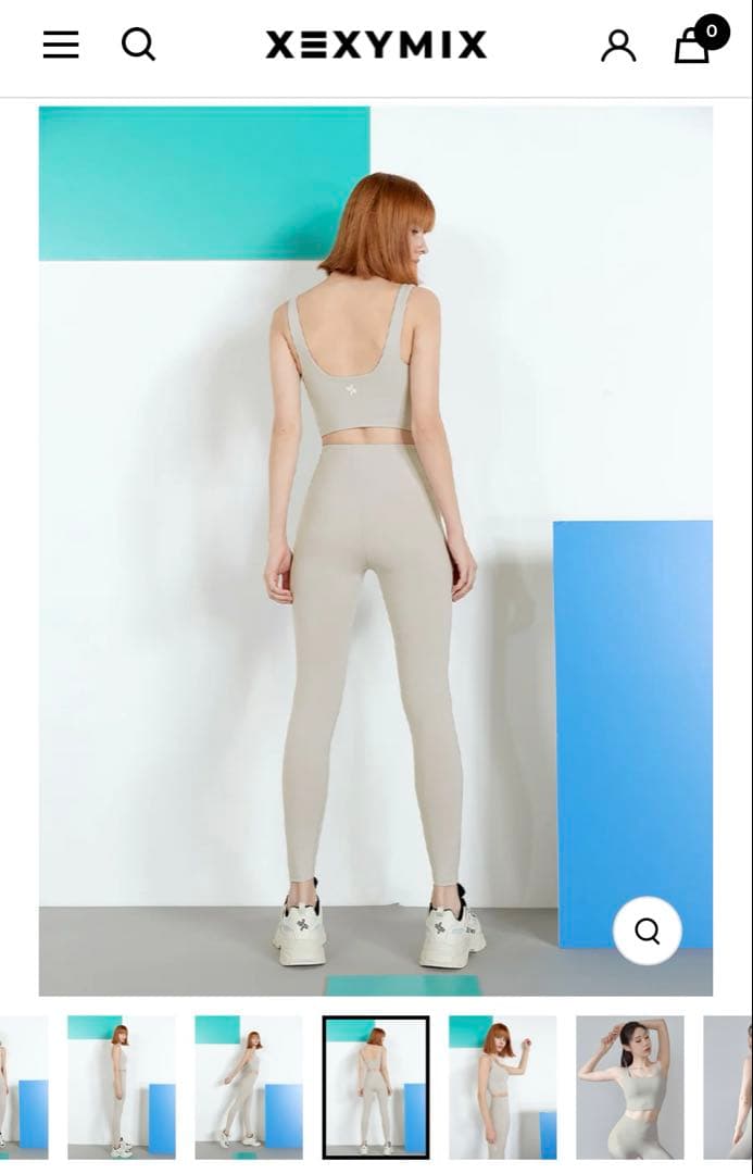XEXYMIX ライトグレー ヨガウェア　レギンスM 美品