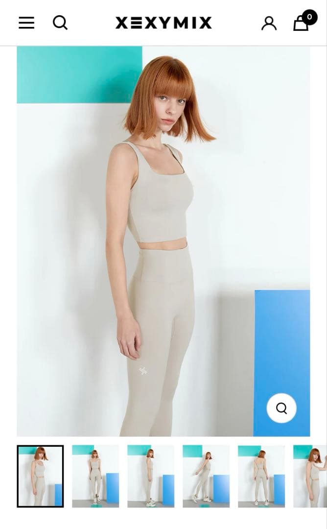 XEXYMIX ライトグレー ヨガウェア　レギンスM 美品