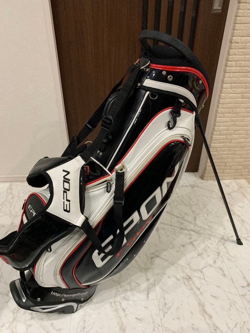 幻新潟直営　美品　ゴルフ　エポン　EPON キャディーバック　キャディバッグ