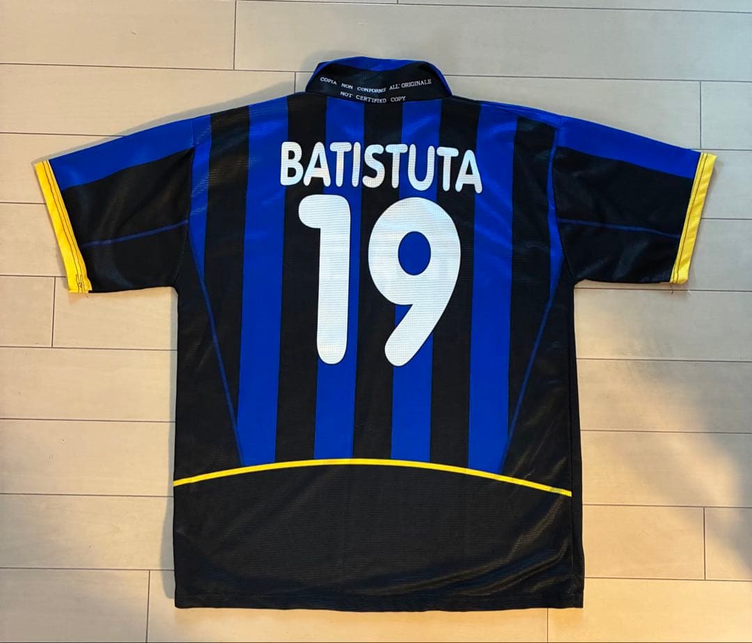 古着　サッカー　インテル　バティストゥータ　＃19　イタリア製