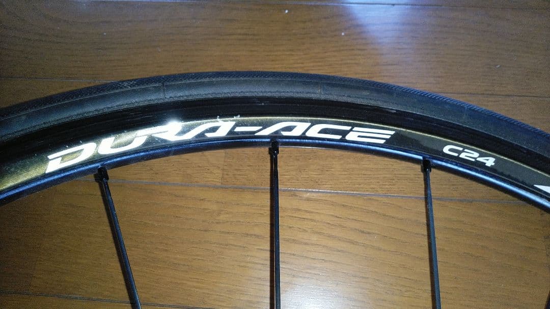 SHIMANO WH-9000 C24TU 前輪難あり