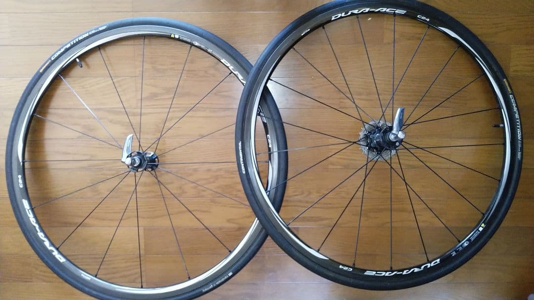 SHIMANO WH-9000 C24TU 前輪難あり