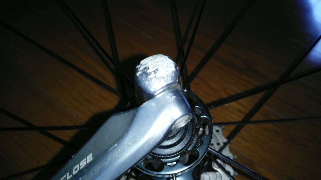 SHIMANO WH-9000 C24TU 前輪難あり