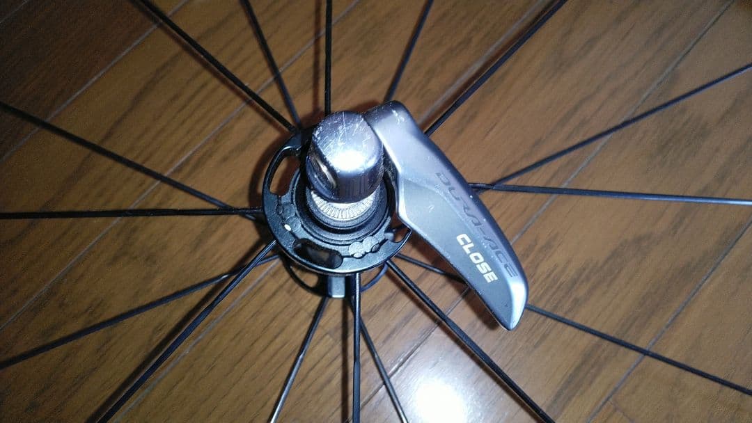 SHIMANO WH-9000 C24TU 前輪難あり