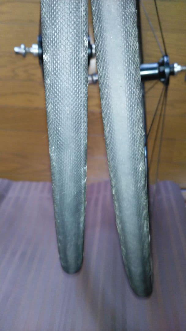 SHIMANO WH-9000 C24TU 前輪難あり