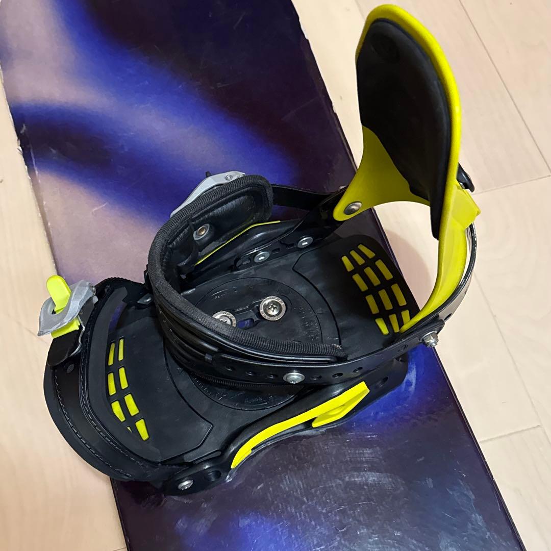 160cm 初心者Drake スノーボード 紫黒　ビンディング付き　2点セット