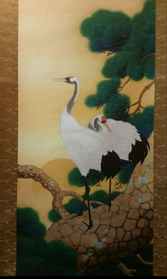 712z37絵画 日本画掛軸 茶掛軸 玉堂 骨董 掛け軸