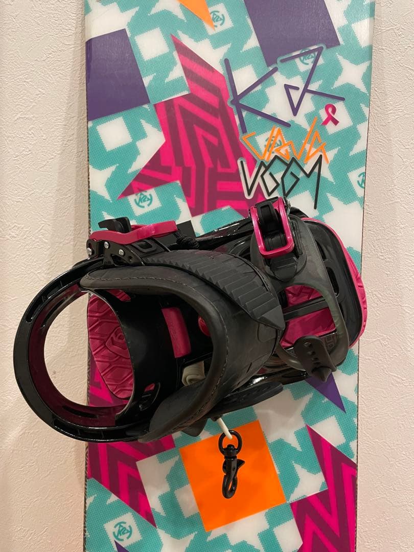 K2 VAVAVOOM NIKITA スノーボードセット143cm サロモン