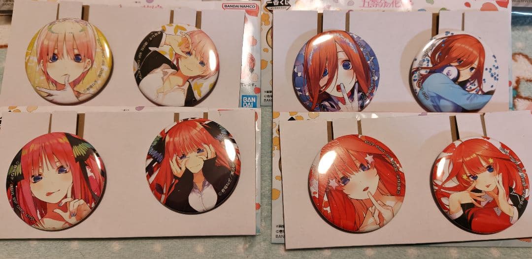 一番くじ 五等分の花嫁 一番くじ化5周年 バストアップアクリルボード セミコンプ