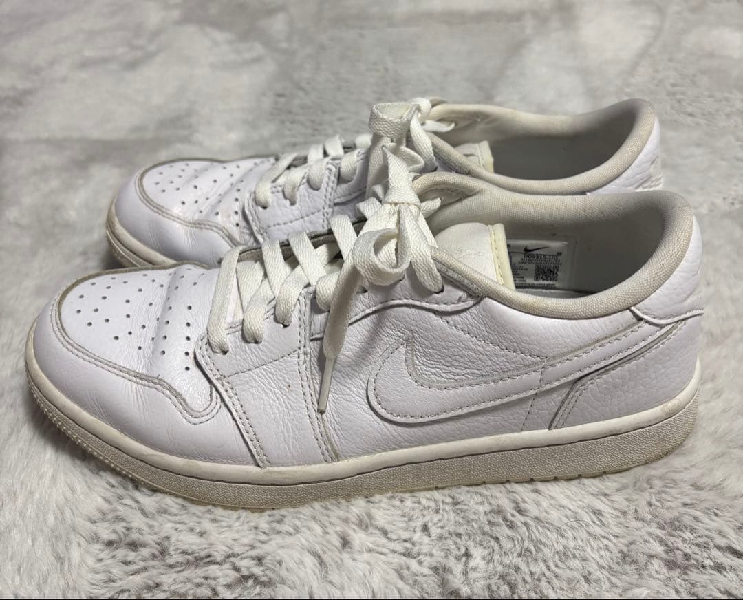 NIKEエアジョーダン1 ロー ゴルフシューズ トリプルホワイト26㎝
