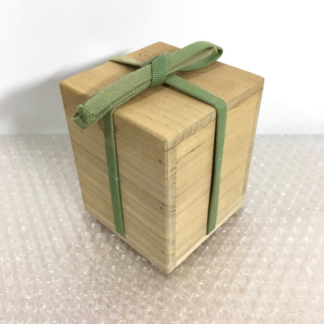 ○前田正博 [未使用無傷完品] 色絵花入 茶道具 共箱/共布 魂の作品 真作保証