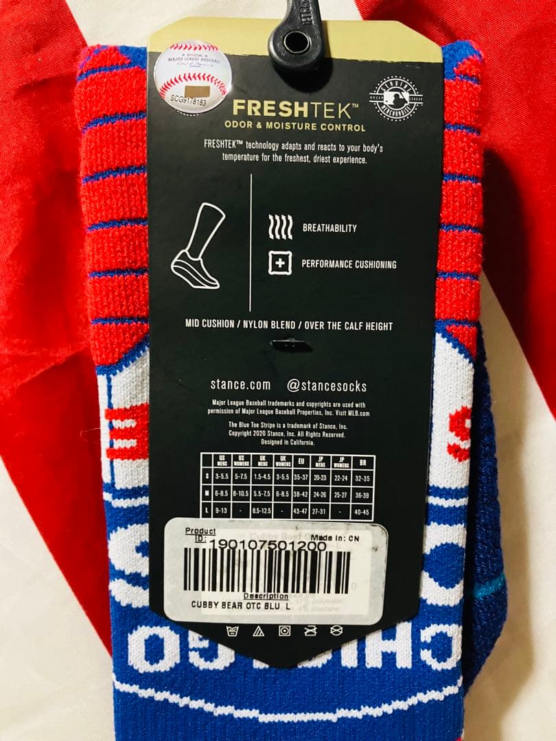 Stance スタンス 野球用ソックス　カブス今永選手　Lサイズ Cubs