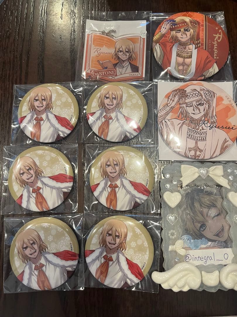 Dr.STONE ジャンプフェスタ ブラックスーツ 龍水 缶バッジ まとめ売り