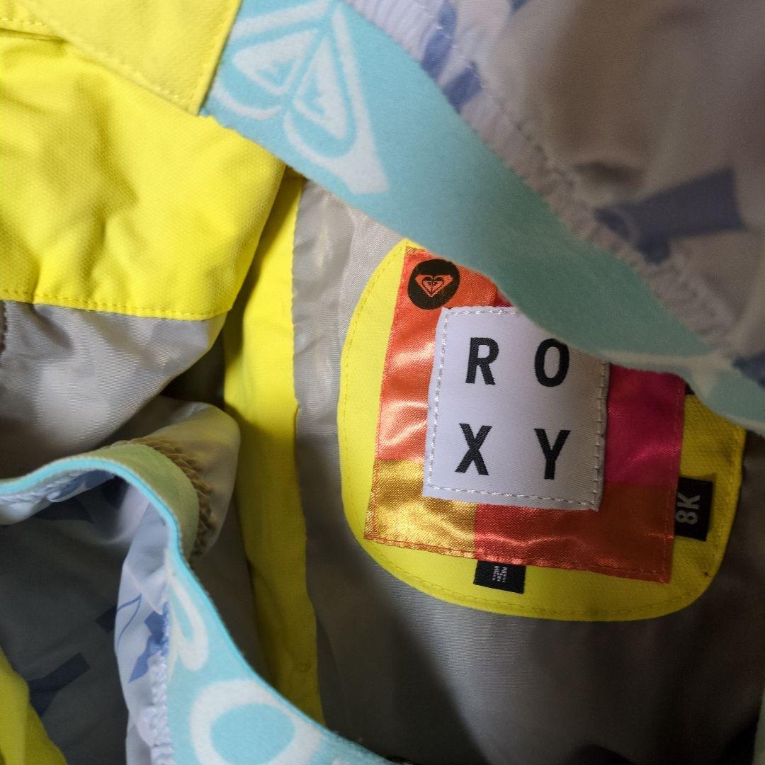 ROXY　スノボウェア　上下セット　Ｍ　レッド　イエロー　ロゴ