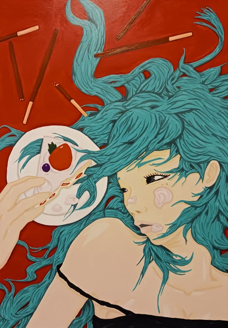 【甘い病】手描き イラスト ポスター