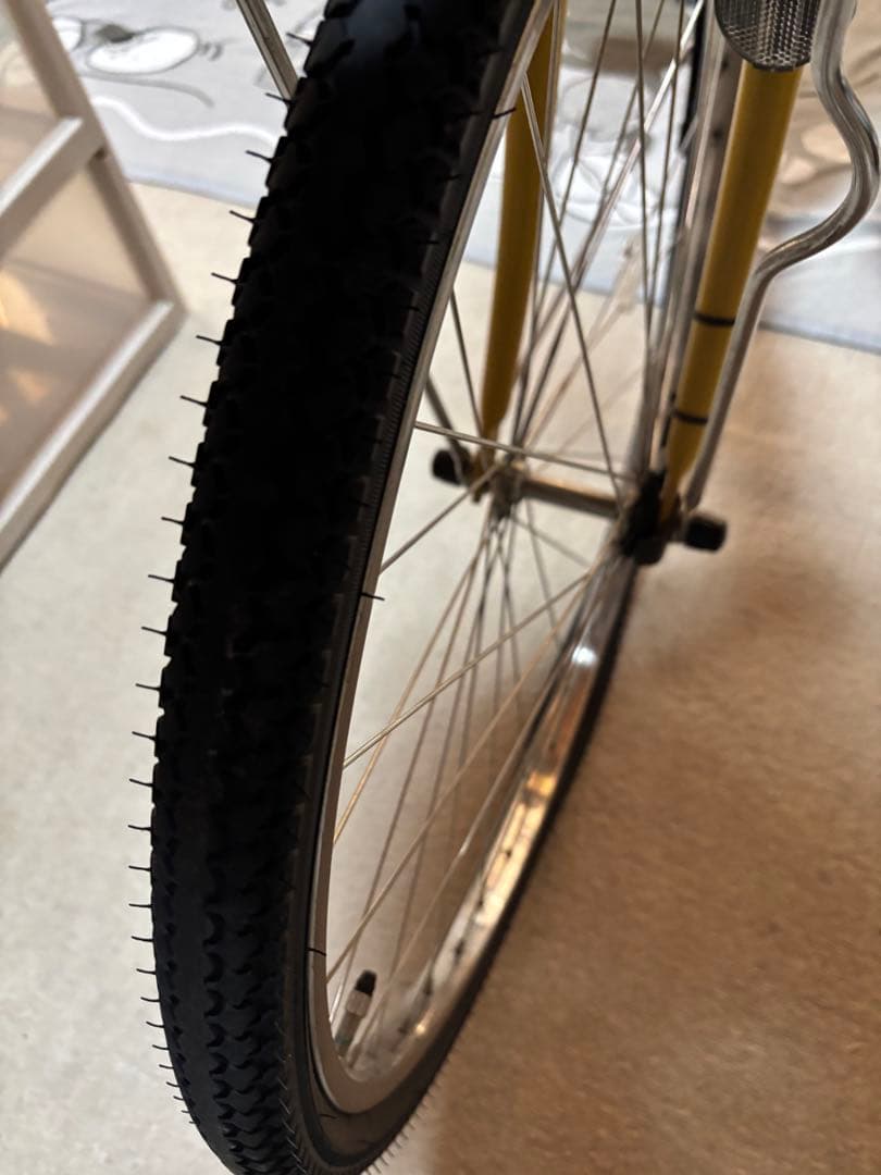 引き取り希望　電動自転車　からし色