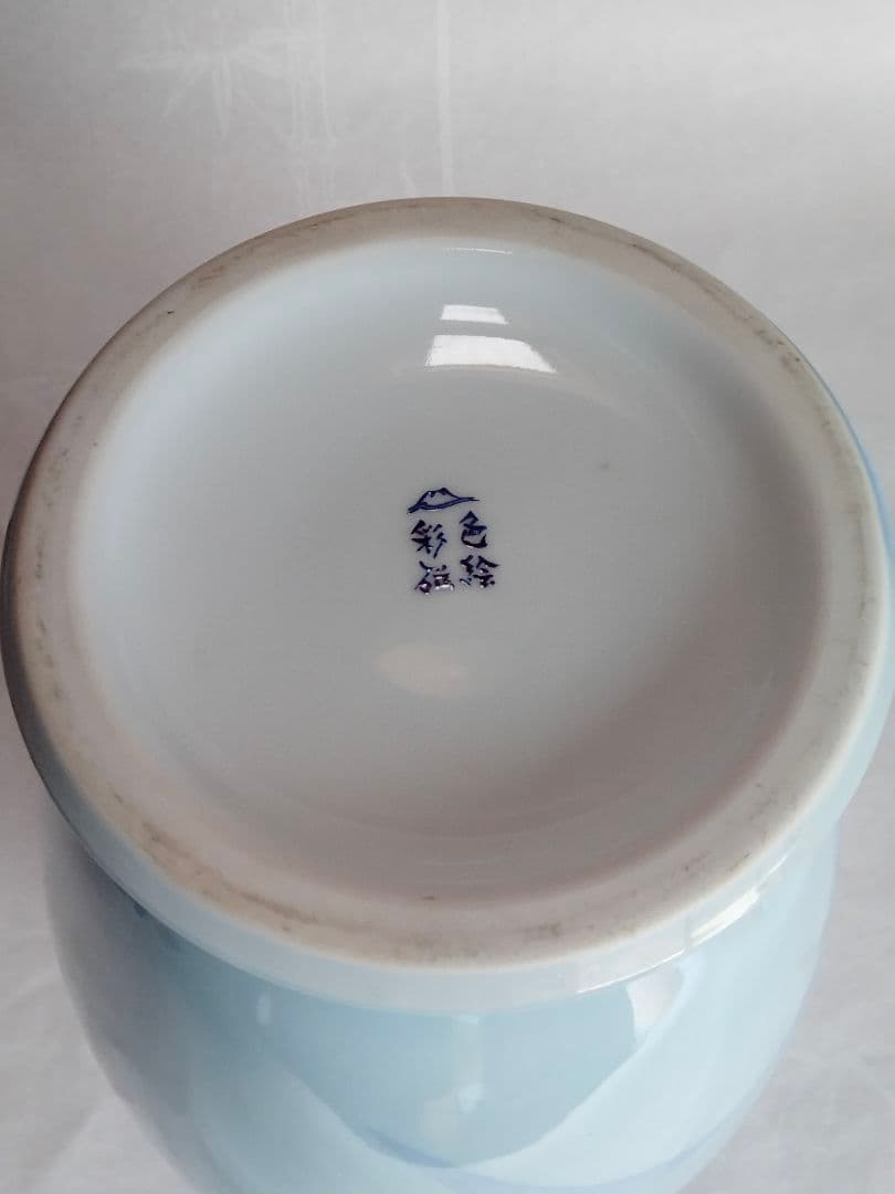 【美品】宮内庁御用達　深川製磁　洋らん　花瓶