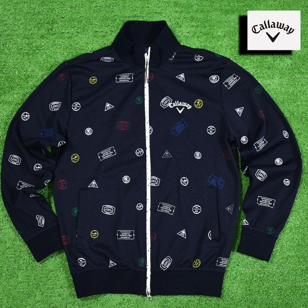 Callaway/キャロウェイ ゴルフ ジップジャケット【ネイビー/Ｌ】美品！