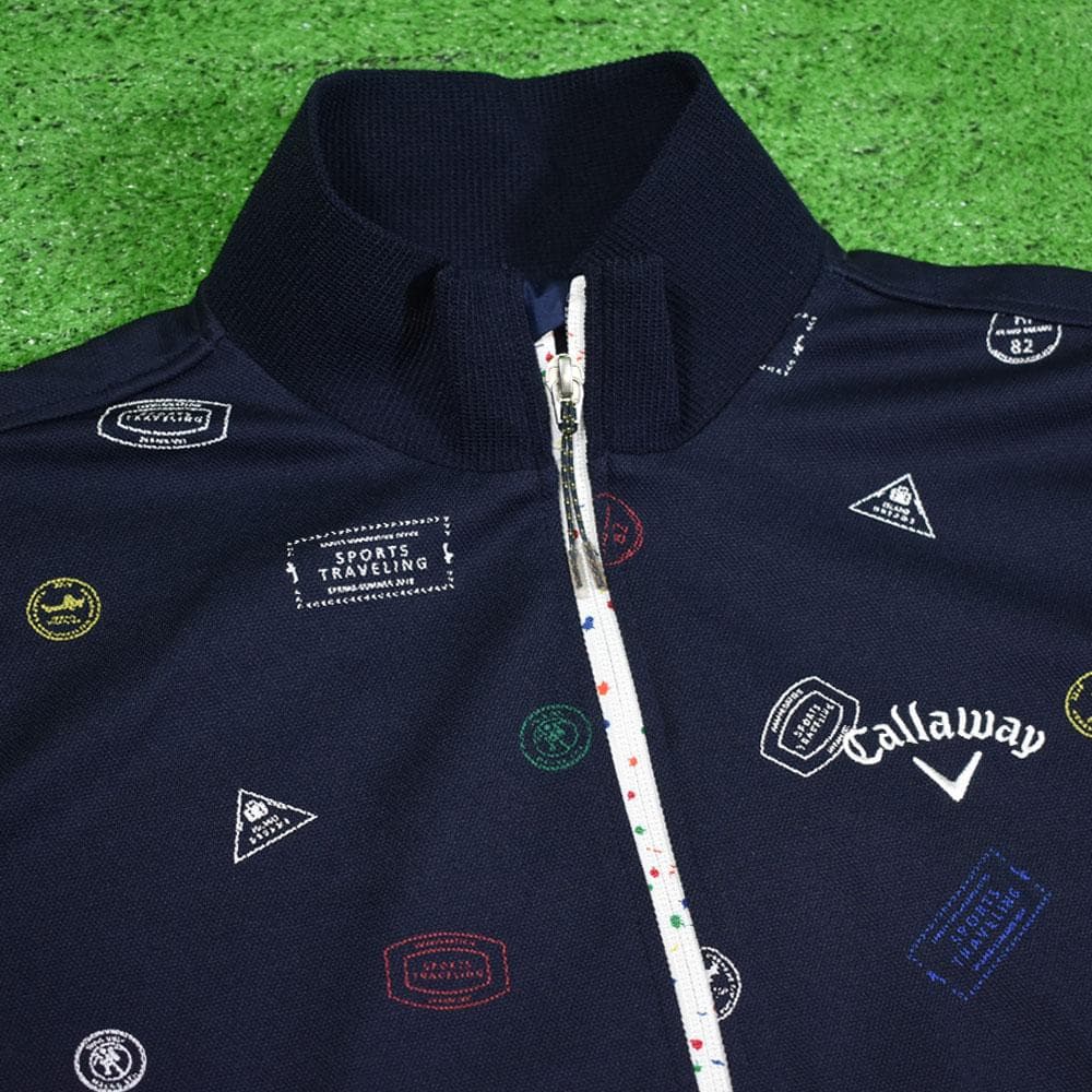 Callaway/キャロウェイ ゴルフ ジップジャケット【ネイビー/Ｌ】美品！