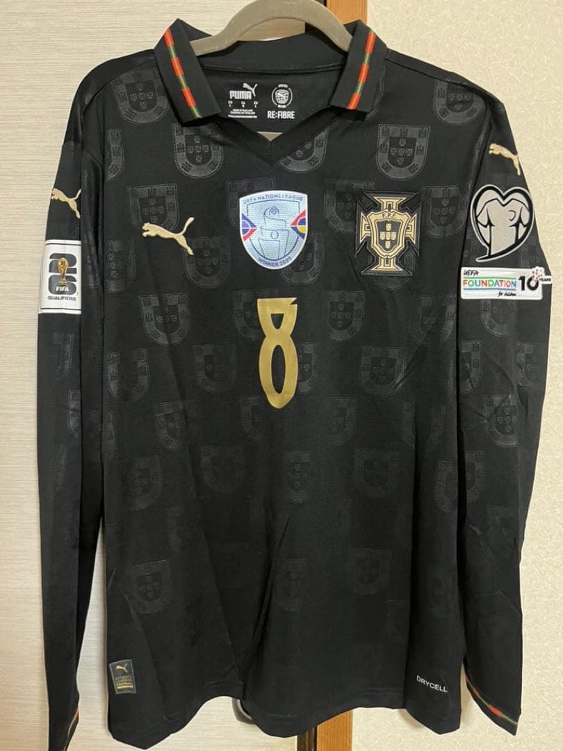 【新品】ポルトガル代表　ブルーノフェルナンデス　ユニフォーム　長袖　フルパッチ