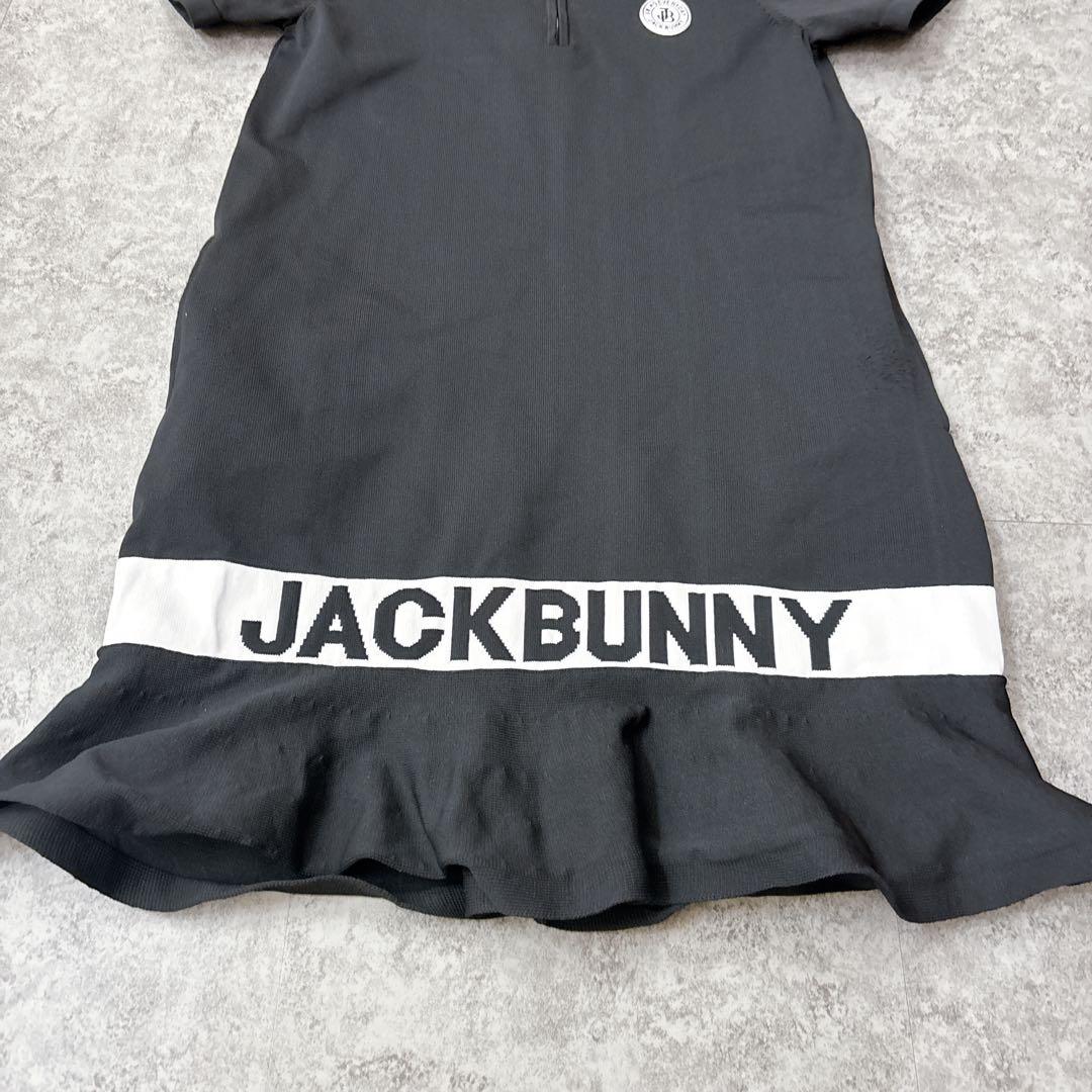 jack bunny ジャガード ニット ワンピース　ブラック　サイズ1