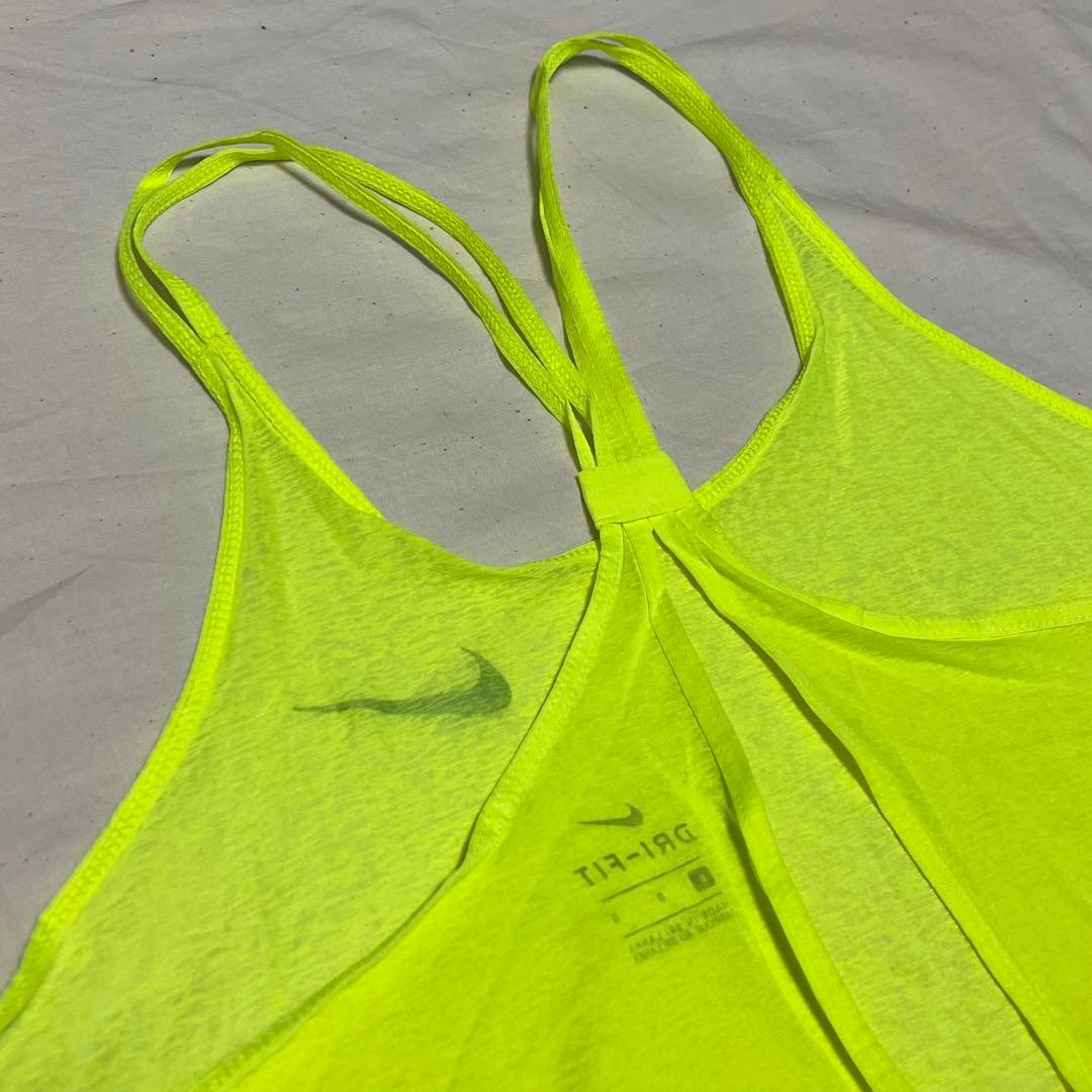 新品✨ナイキ NIKE ランニングウェア 上下セット 蛍光 黄色 黒 Lサイズ