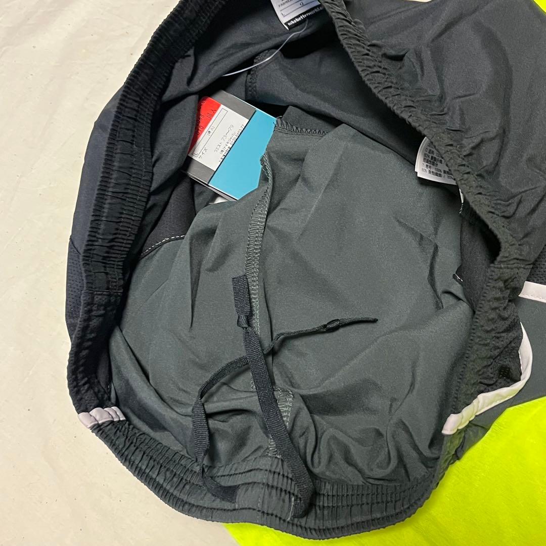 新品✨ナイキ NIKE ランニングウェア 上下セット 蛍光 黄色 黒 Lサイズ