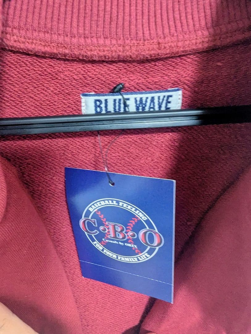 オリックスブルーウェーブBLUE WAVE ジャケット レッド/グレー