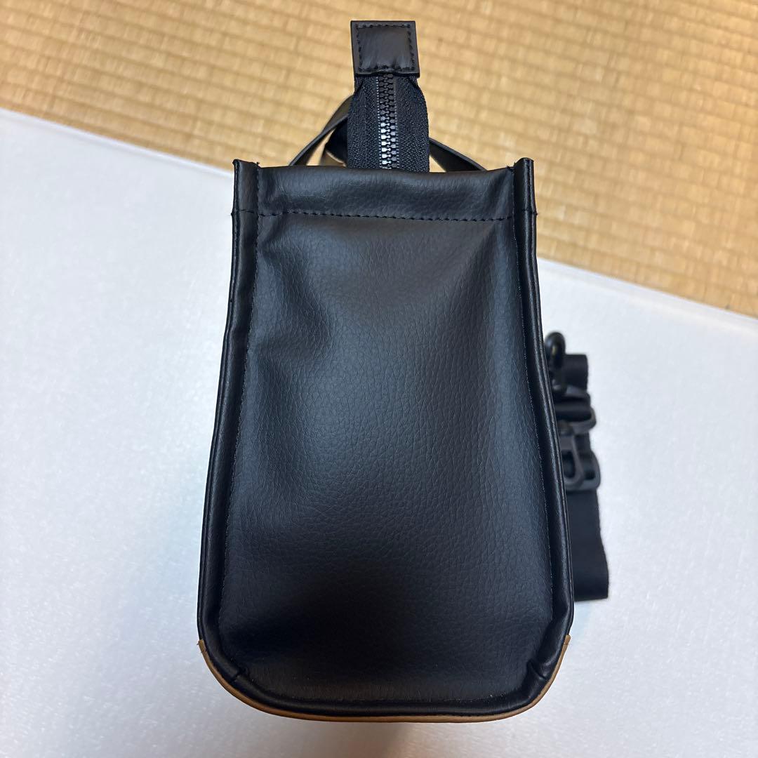 極美品アディダス【ゴルフ】ポリウレタン ラウンド トート　ブラック