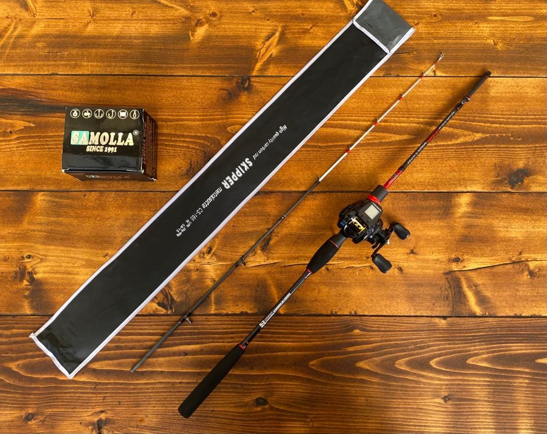釣り竿セット　ジギングロッド　オフショア　タイラバ　スパイラルガイド　165cm