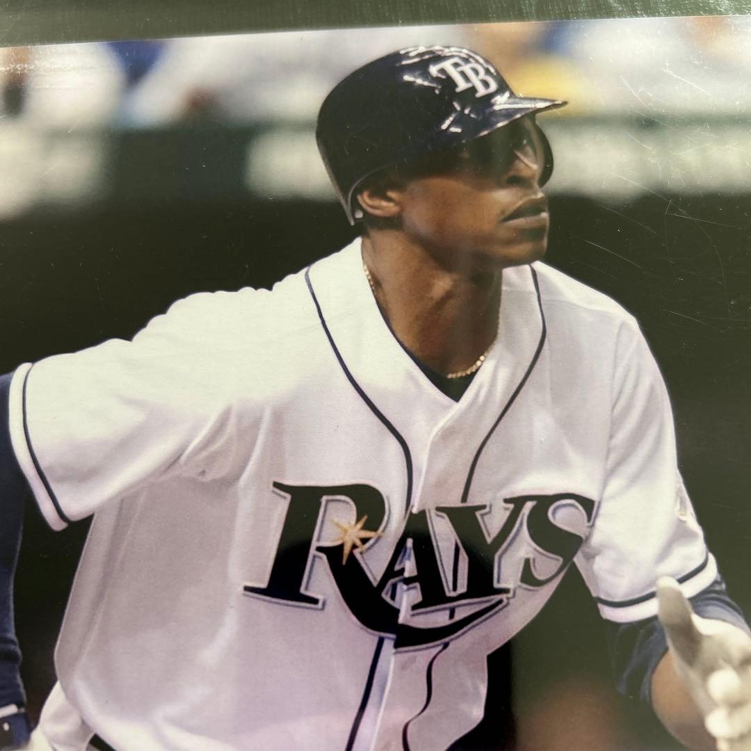 MLB  B.J.アップトン　直筆サイン入りフォト　タンパベイレイズ