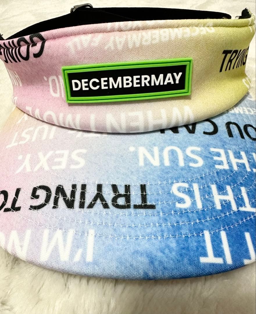 DECEMBERMAY グラデーション サンバイザー　完売品　新品未使用