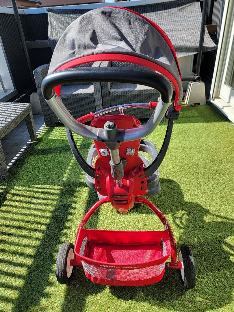 ラジオフライヤー 三輪車 4way 折りたたみ 足カバー 日除け