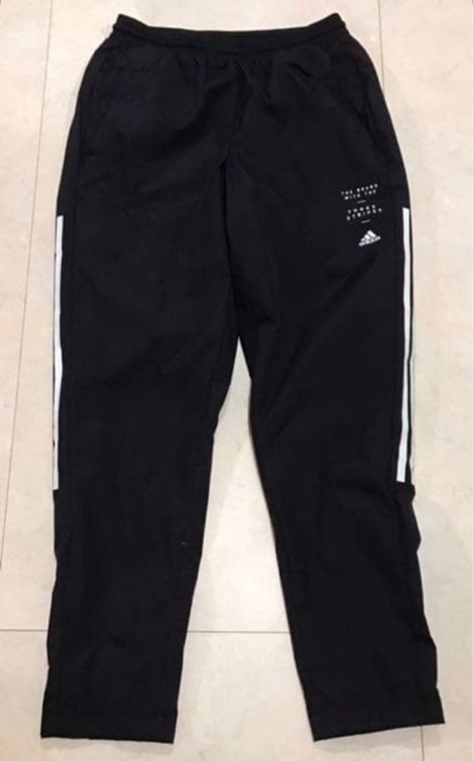 美品！アディダス 裏起毛ナイロン ジャケット&パンツ S