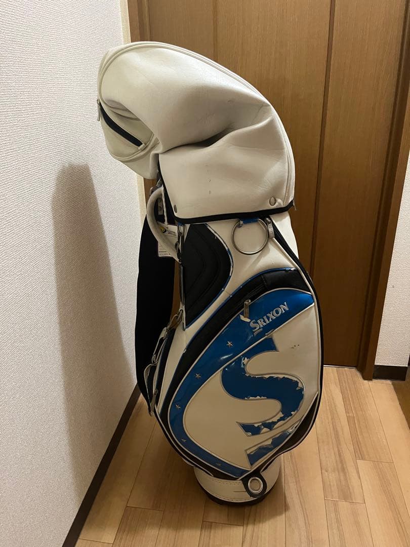Srixon キャディバッグ ホワイト/ブルー