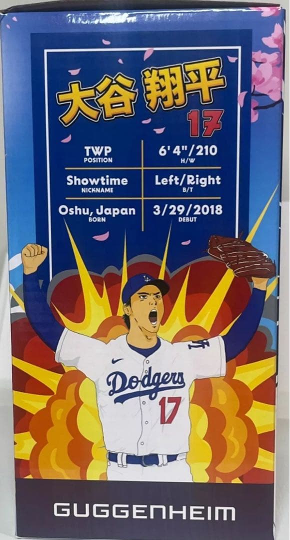 【新品】ドジャース　大谷翔平　ボブルヘッド 5/16 ビジター　グレー　ジャージ