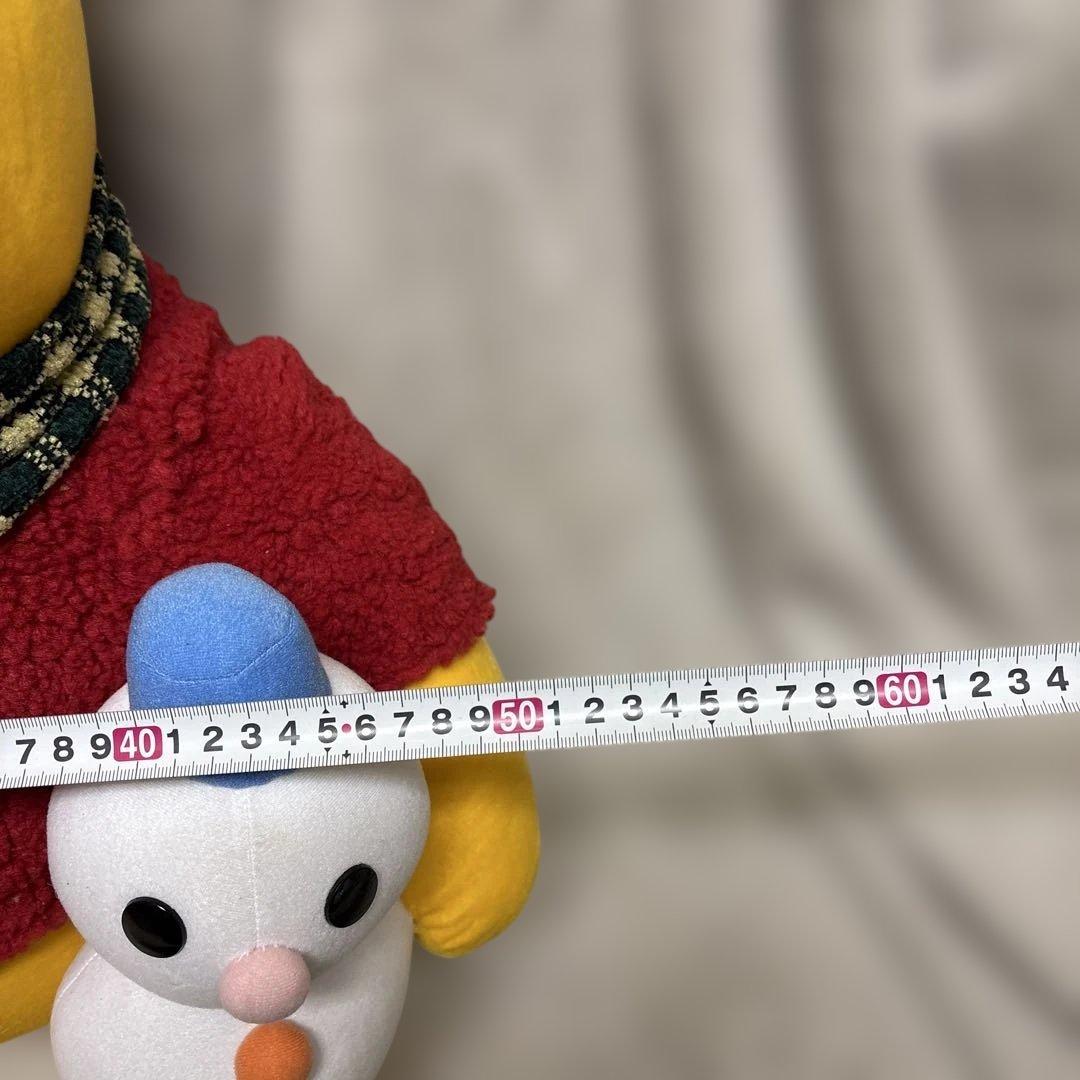 プーさん ぬいぐるみ 雪だるま付き 約60cm