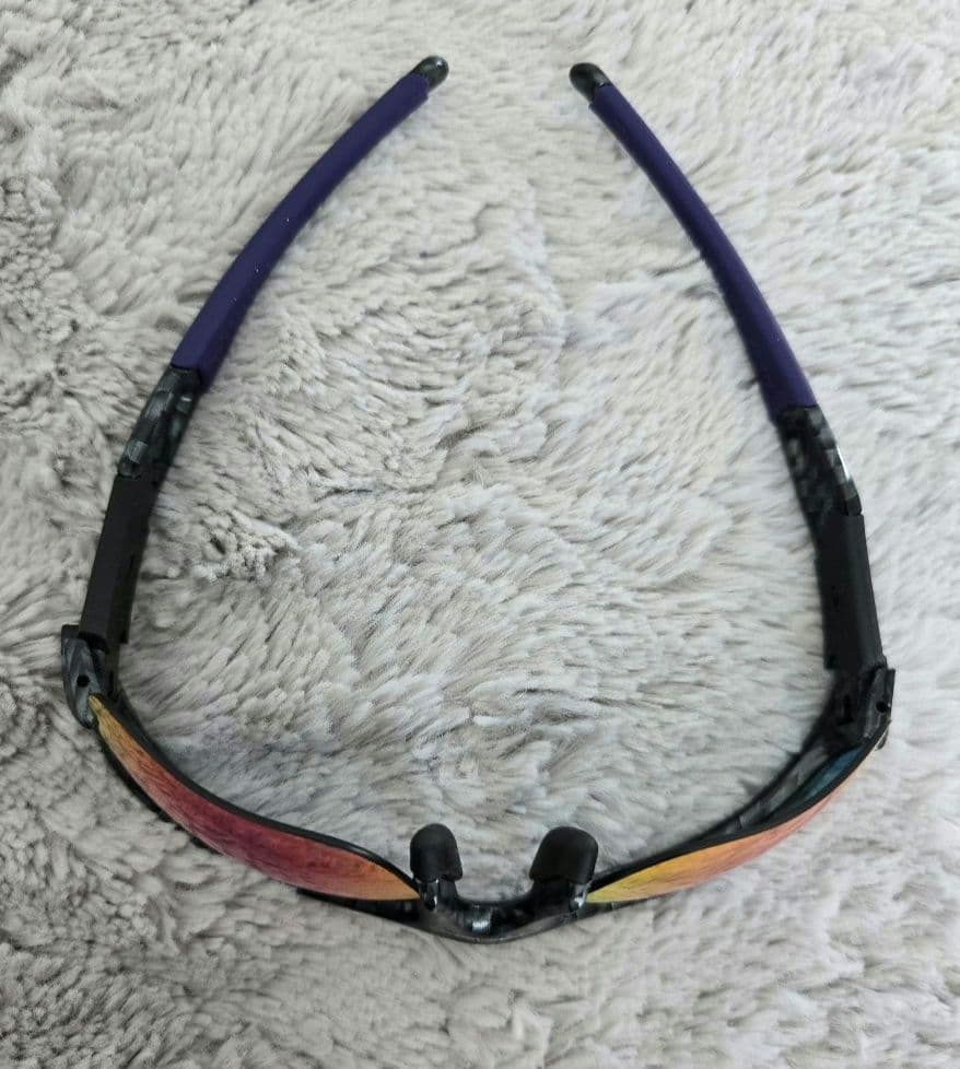 OAKLEY FLAKJacket MADE IN U.S.Aカーボン柄ゴルフ用