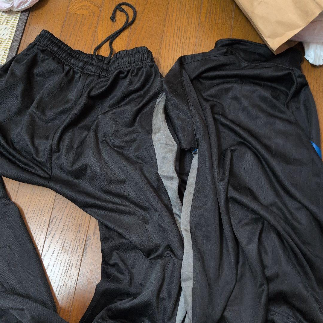 hummel ジャージ 上下セット Mサイズ 黒×青