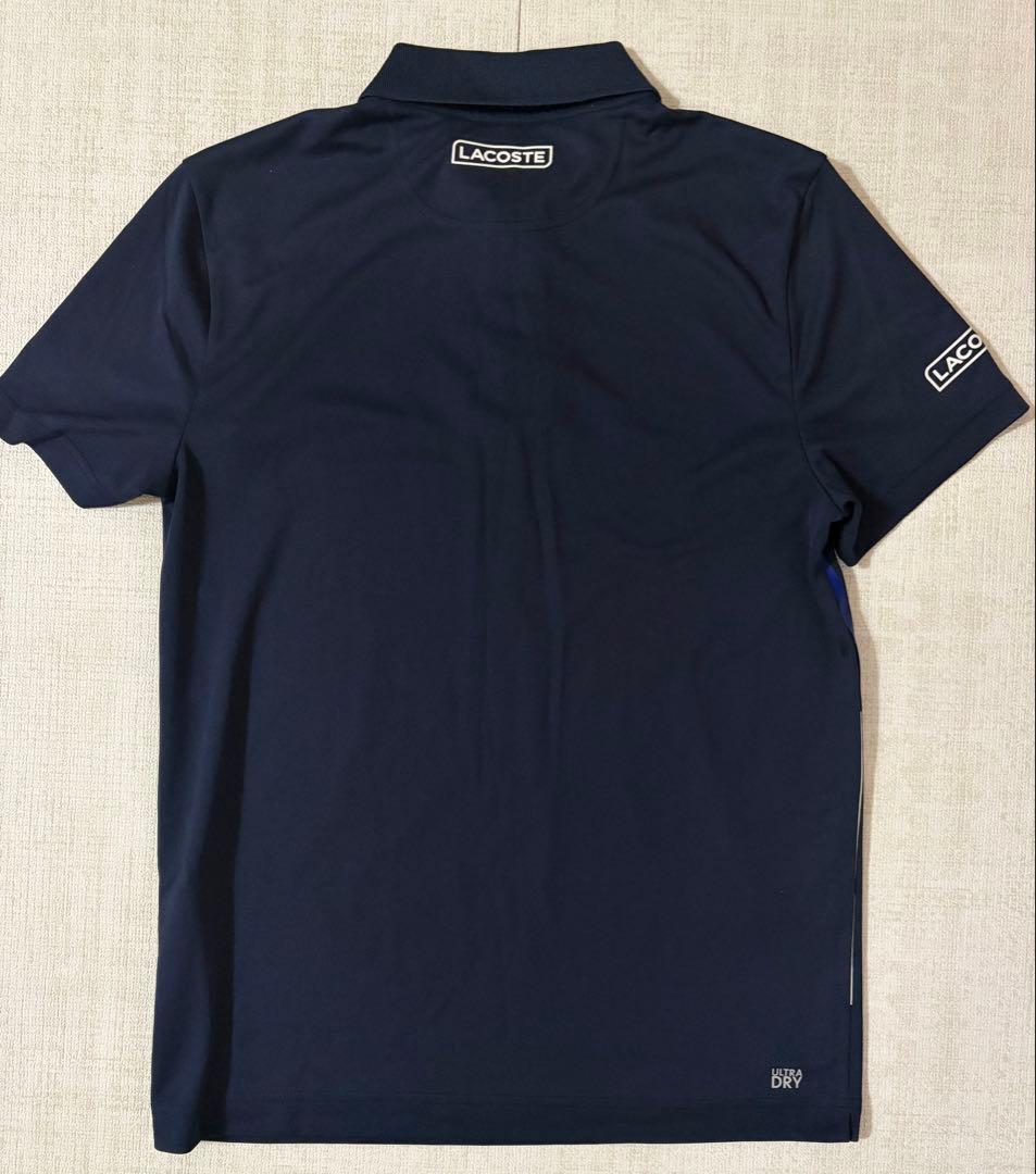 超美品 ラコステ テニスウェア ポロシャツ ジョコビッチモデル Sネイビー