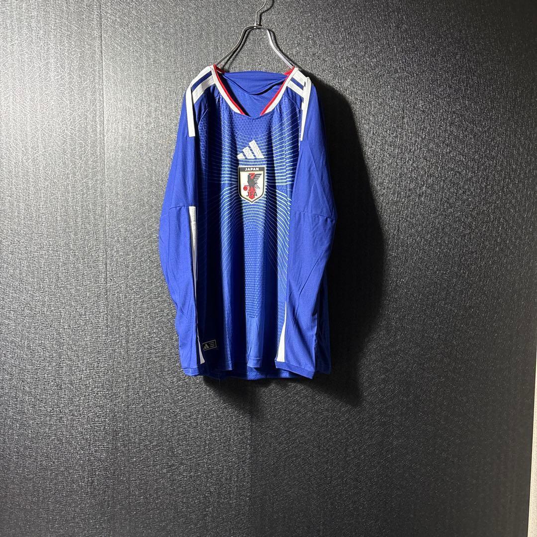 【★日本代表】古着 アディダス サッカー メンズ 新ユニフォーム 長袖 2XL