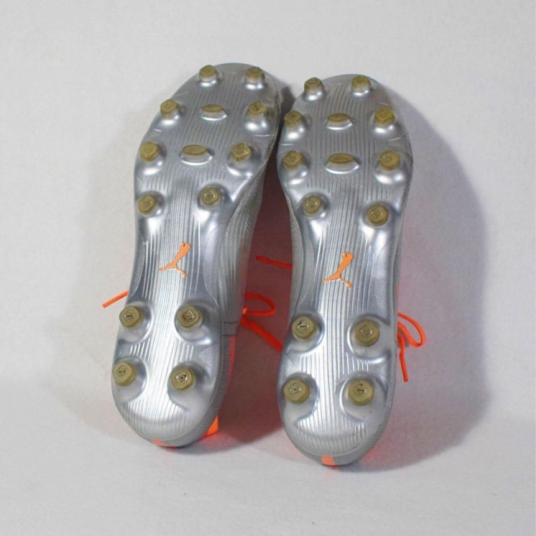軽量《PUMA》ウルトラ1.4 HG/AG サッカースパイク(27.5)シルバー