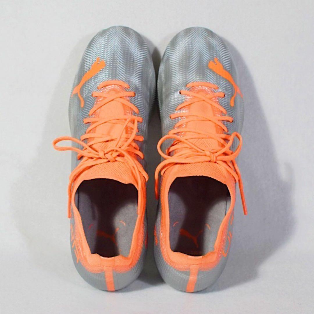 軽量《PUMA》ウルトラ1.4 HG/AG サッカースパイク(27.5)シルバー