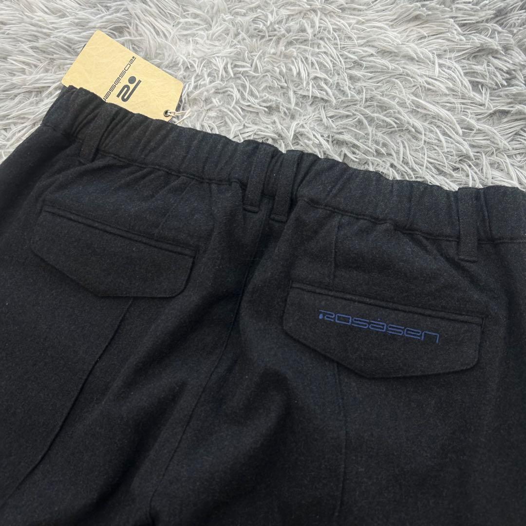 新品　ロサーセン　パンツ　ストレッチ　秋冬　ウエストゴム　グレー　サイズ85