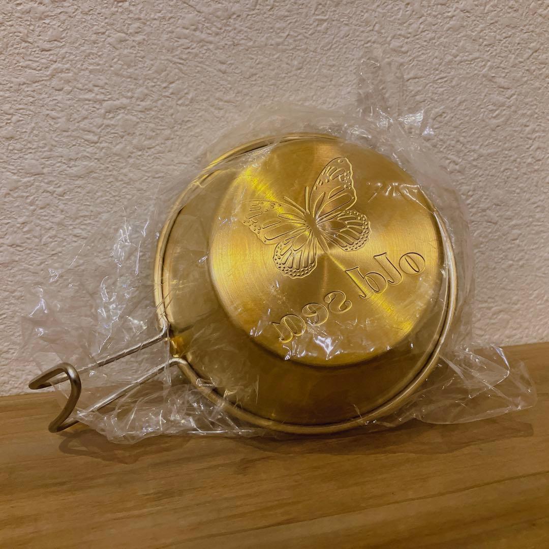 【新品未使用品】★ oldsea 浅型シェラカップ Brass 金