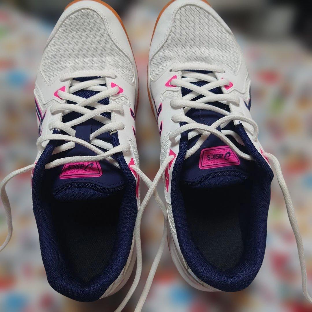 【ASICS バレーボールシューズ 102 ホワイト/ピコート 25.0cm】