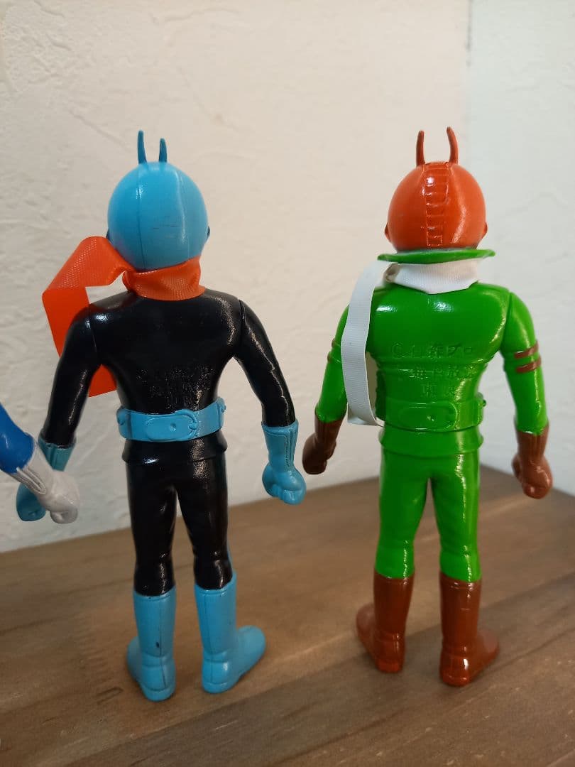 美品ポピー仮面ライダー ソフビ 4体セット