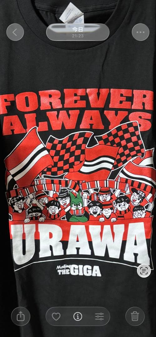 浦和レッズ　Tシャツ　Lサイズ